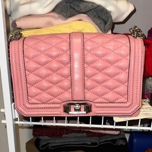 Rebecca Minkoff Pink Quilted Crossbody Bag